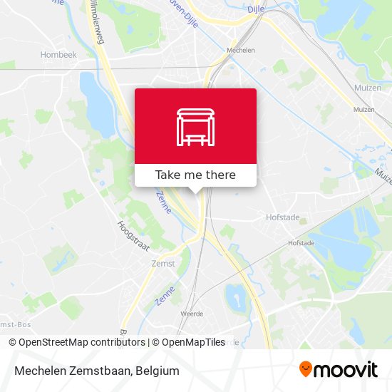 Mechelen Zemstbaan map