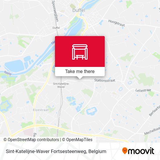 Sint-Katelijne-Waver Fortsesteenweg plan