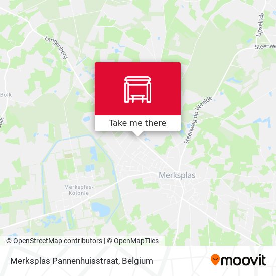 Merksplas Pannenhuisstraat map