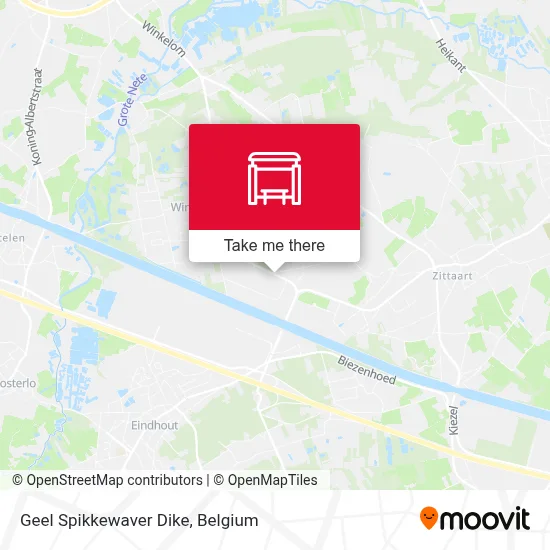 Geel Spikkewaver Dike map