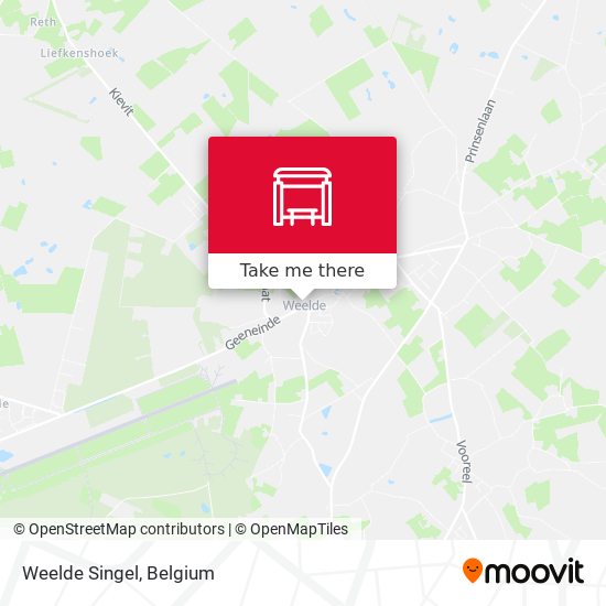 Weelde Singel map