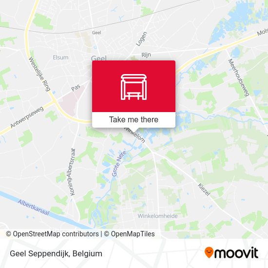 Geel Seppendijk map