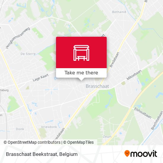 Brasschaat Beekstraat map