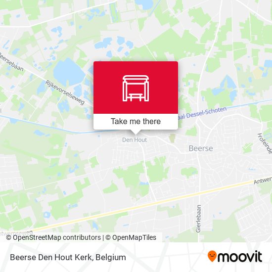 Beerse Den Hout Kerk map