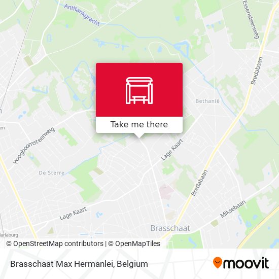 Brasschaat Max Hermanlei map