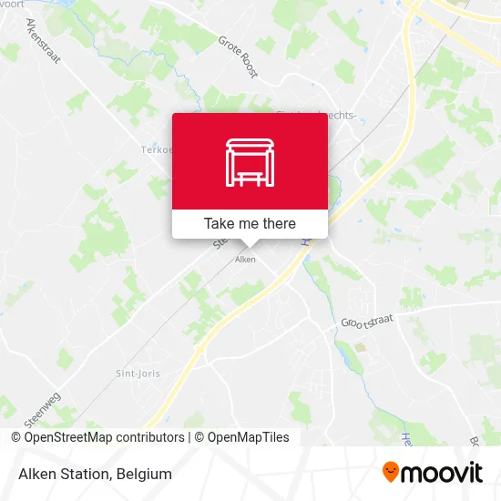 Alken Station map