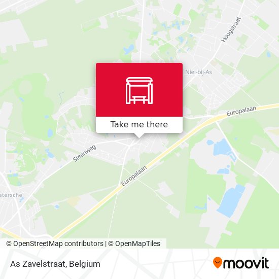 As Zavelstraat map