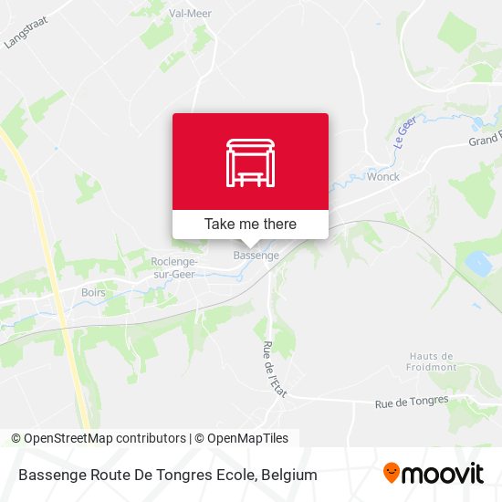Bassenge Route De Tongres Ecole map