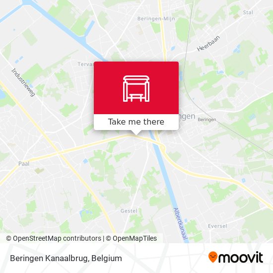 Beringen Kanaalbrug map