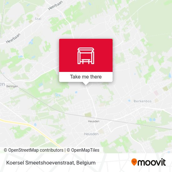 Koersel Smeetshoevenstraat plan