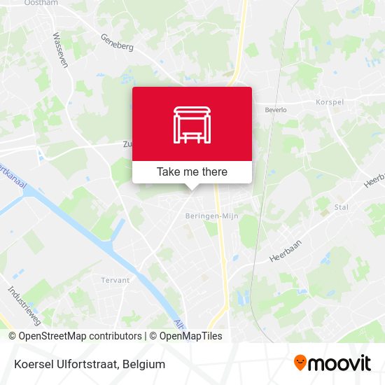 Koersel Ulfortstraat plan