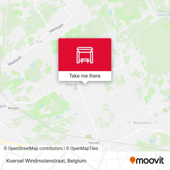 Koersel Windmolenstraat plan