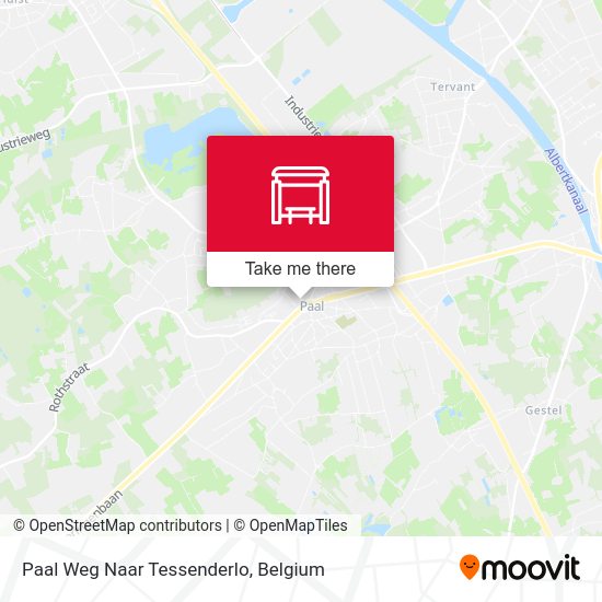 Paal Weg Naar Tessenderlo map