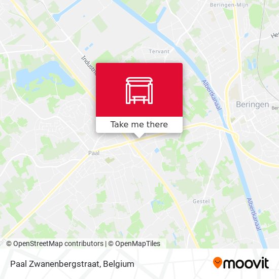 Paal Zwanenbergstraat map
