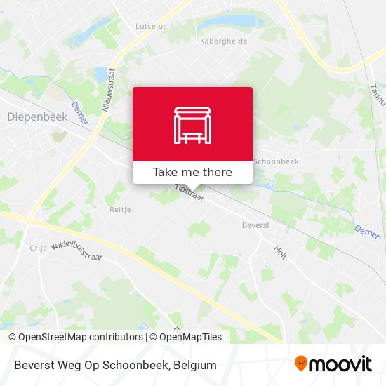 Beverst Weg Op Schoonbeek map