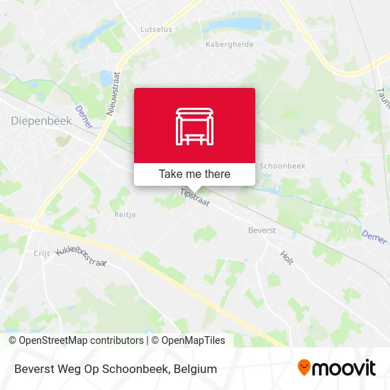 Beverst Weg Op Schoonbeek map