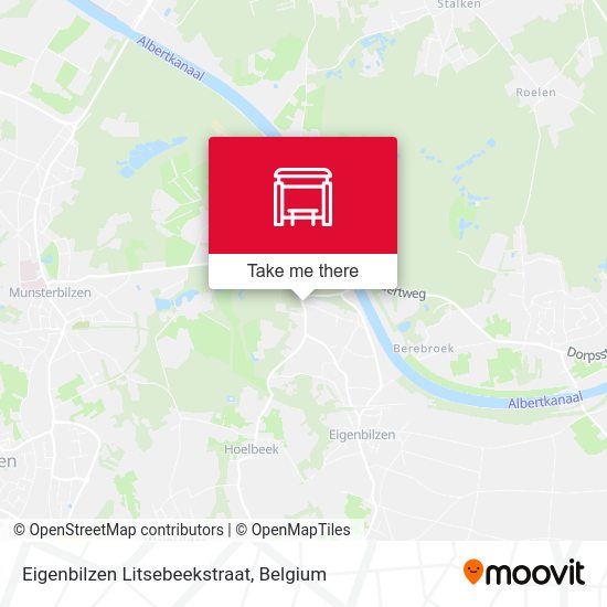Eigenbilzen Litsebeekstraat plan