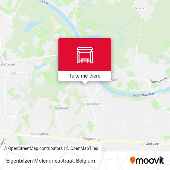 Eigenbilzen Molendriesstraat map