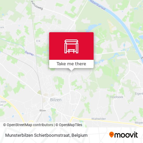 Munsterbilzen Schietboomstraat map