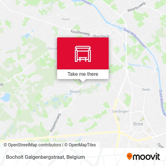 Bocholt Galgenbergstraat plan