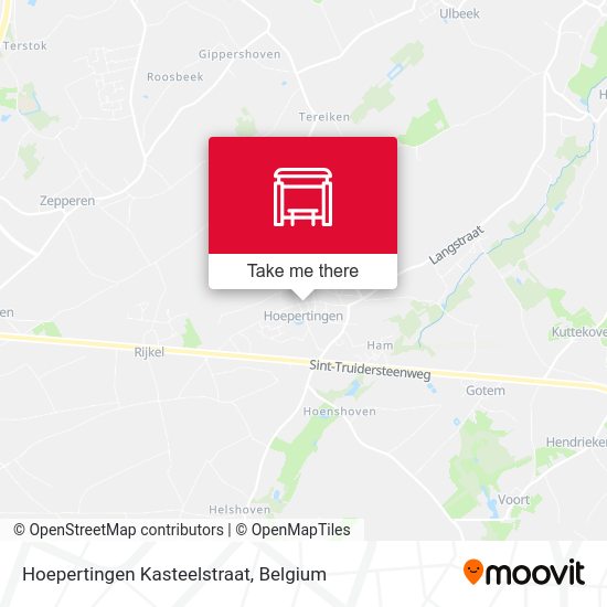 Hoepertingen Kasteelstraat map