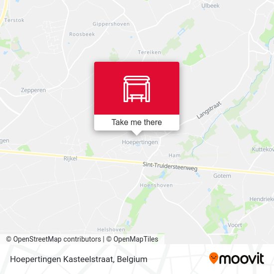 Hoepertingen Kasteelstraat map