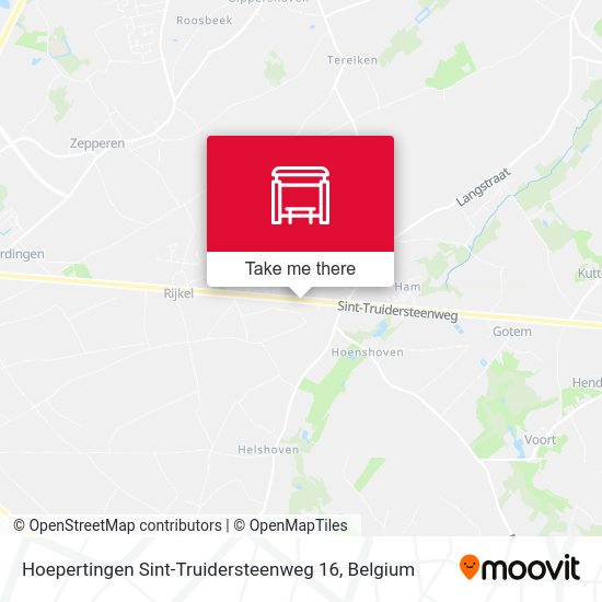 Hoepertingen Sint-Truidersteenweg 16 map