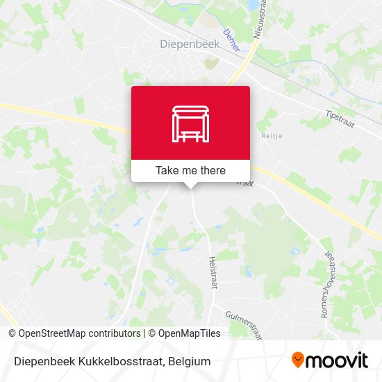 Diepenbeek Kukkelbosstraat map
