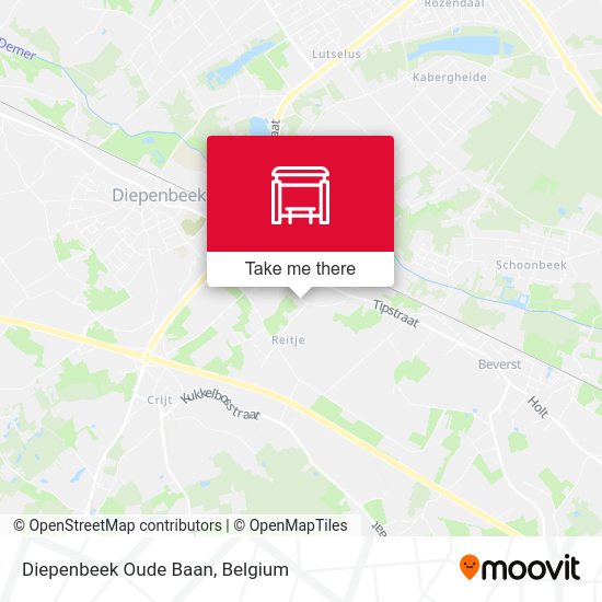 Diepenbeek Oude Baan plan