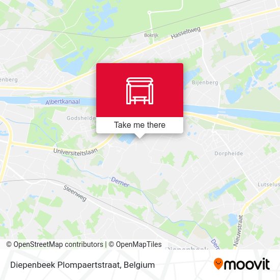 Diepenbeek Plompaertstraat map