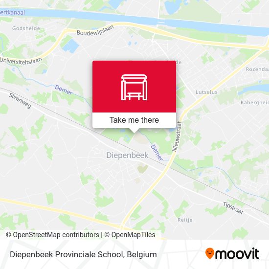 Diepenbeek Provinciale School map