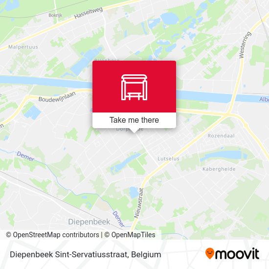 Diepenbeek Sint-Servatiusstraat plan