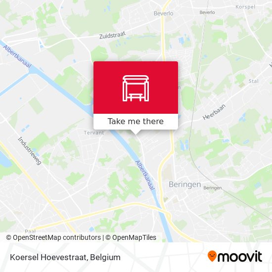 Koersel Hoevestraat map