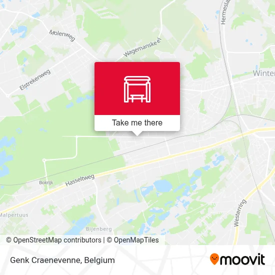 Genk Craenevenne map