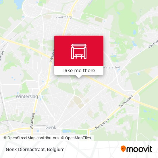 Genk Diernastraat map