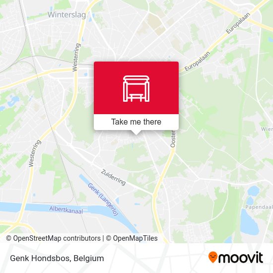 Genk Hondsbos map