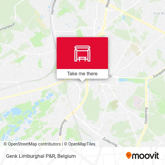 Genk Limburghal P&R map