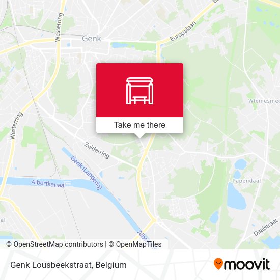 Genk Lousbeekstraat plan