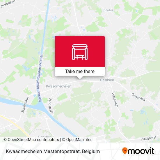Kwaadmechelen Mastentopstraat map