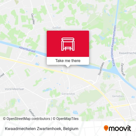 Kwaadmechelen Zwartenhoek map