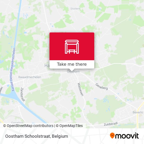 Oostham Schoolstraat map