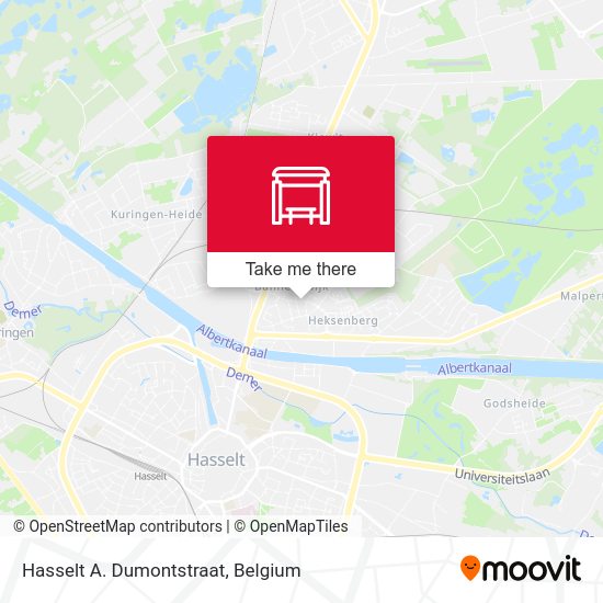 Hasselt A. Dumontstraat plan