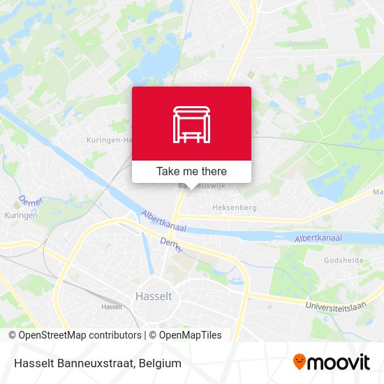 Hasselt Banneuxstraat plan