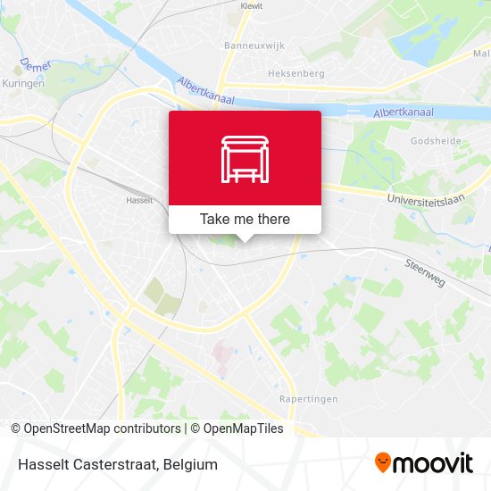 Hasselt Casterstraat map