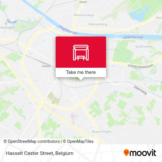 Hasselt Caster Street map