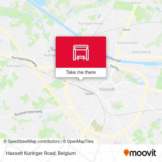 Hasselt Kuringer Road map
