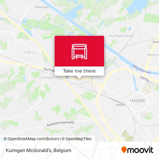 Kuringen Mcdonald's map