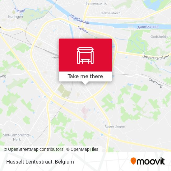 Hasselt Lentestraat map