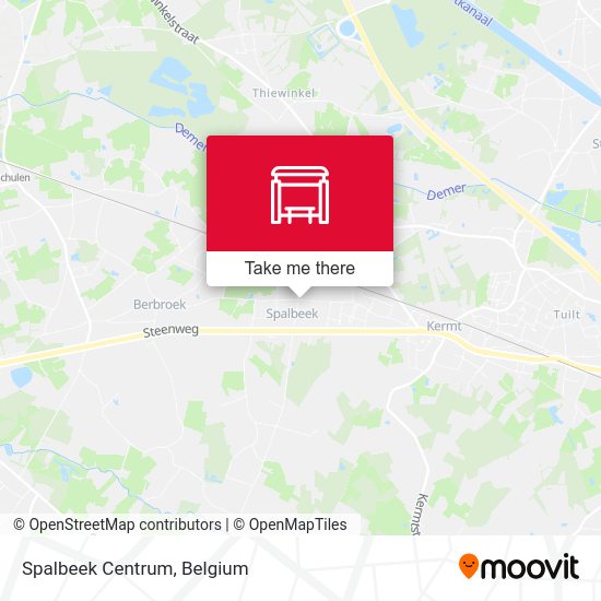 Spalbeek Centrum map