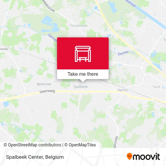 Spalbeek Center map